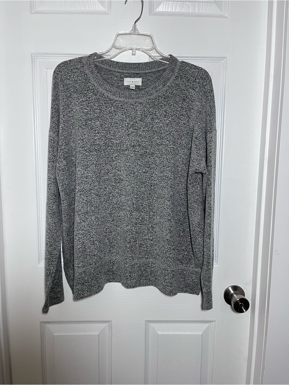 Lucky Brand Gray Crewneck Sweater